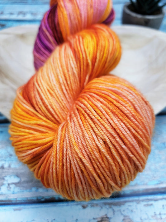 Tropical Sunset - DYED TO ORDER - Pick Your Yarn Weight, Base, and Quantity