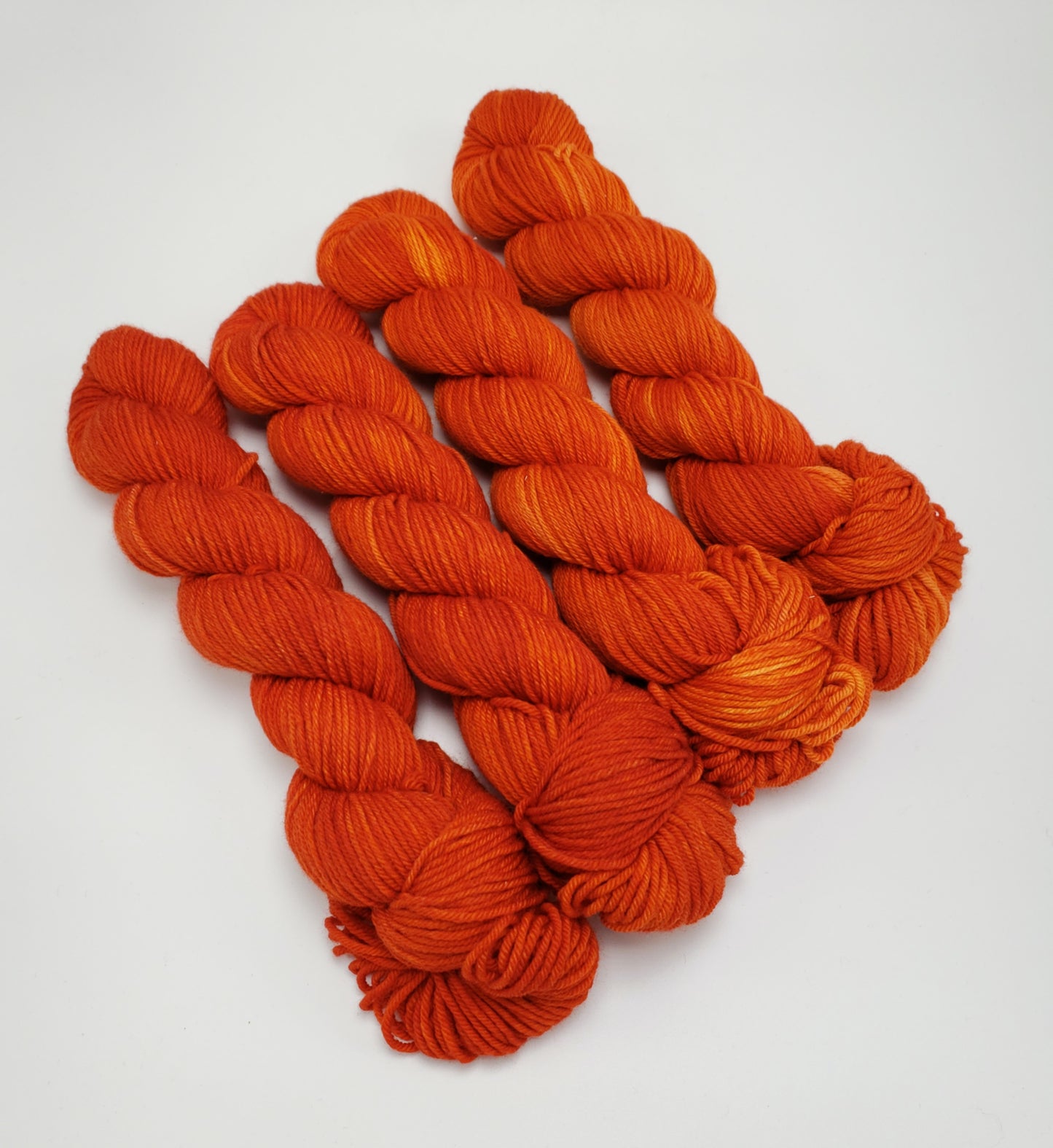 Blazing Orange - DYED TO ORDER - Pick Your Yarn Weight, Base, and Quantity