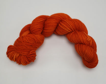 Blazing Orange - DYED TO ORDER - Pick Your Yarn Weight, Base, and Quantity