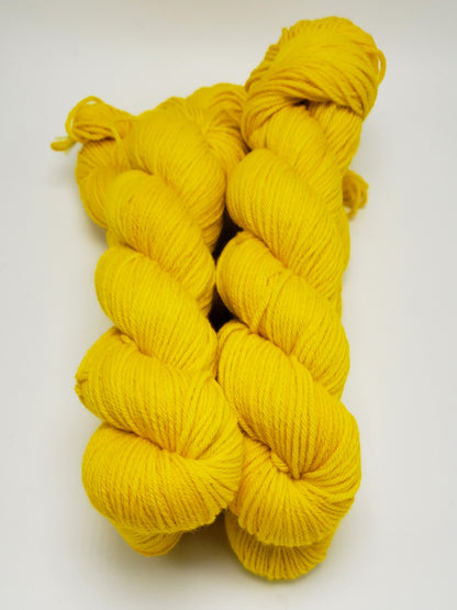 Brilliant Yellow - DYED TO ORDER - Pick Your Yarn Weight, Base, and Quantity