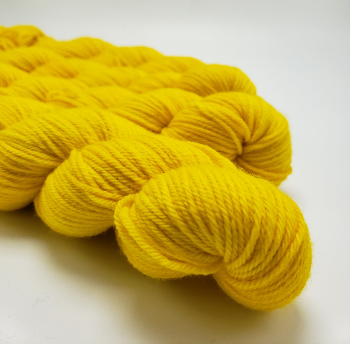 Brilliant Yellow - DYED TO ORDER - Pick Your Yarn Weight, Base, and Quantity