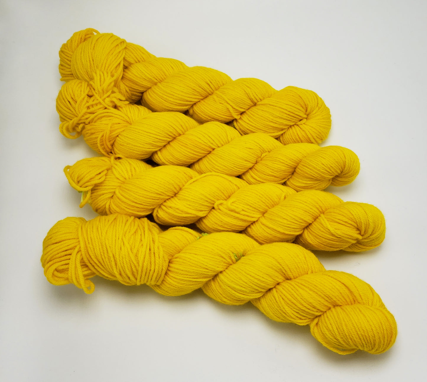 Brilliant Yellow - DYED TO ORDER - Pick Your Yarn Weight, Base, and Quantity