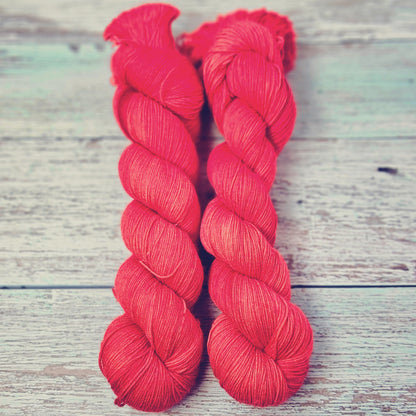 Coral - DYED TO ORDER - Pick Your Yarn Weight, Base, and Quantity