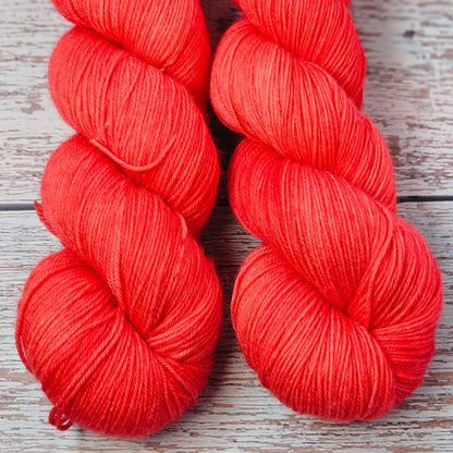 Coral - DYED TO ORDER - Pick Your Yarn Weight, Base, and Quantity