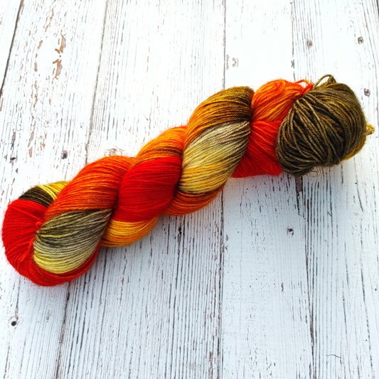 Crunchy Leaves - DYED TO ORDER - Pick Your Yarn Weight, Base, and Quantity