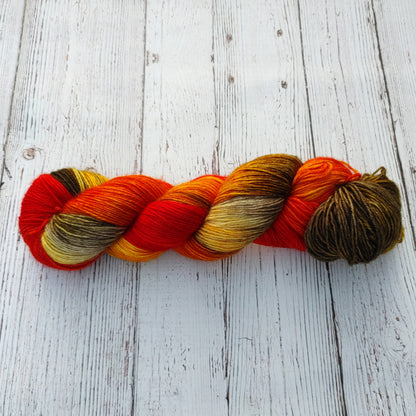 Crunchy Leaves - DYED TO ORDER - Pick Your Yarn Weight, Base, and Quantity