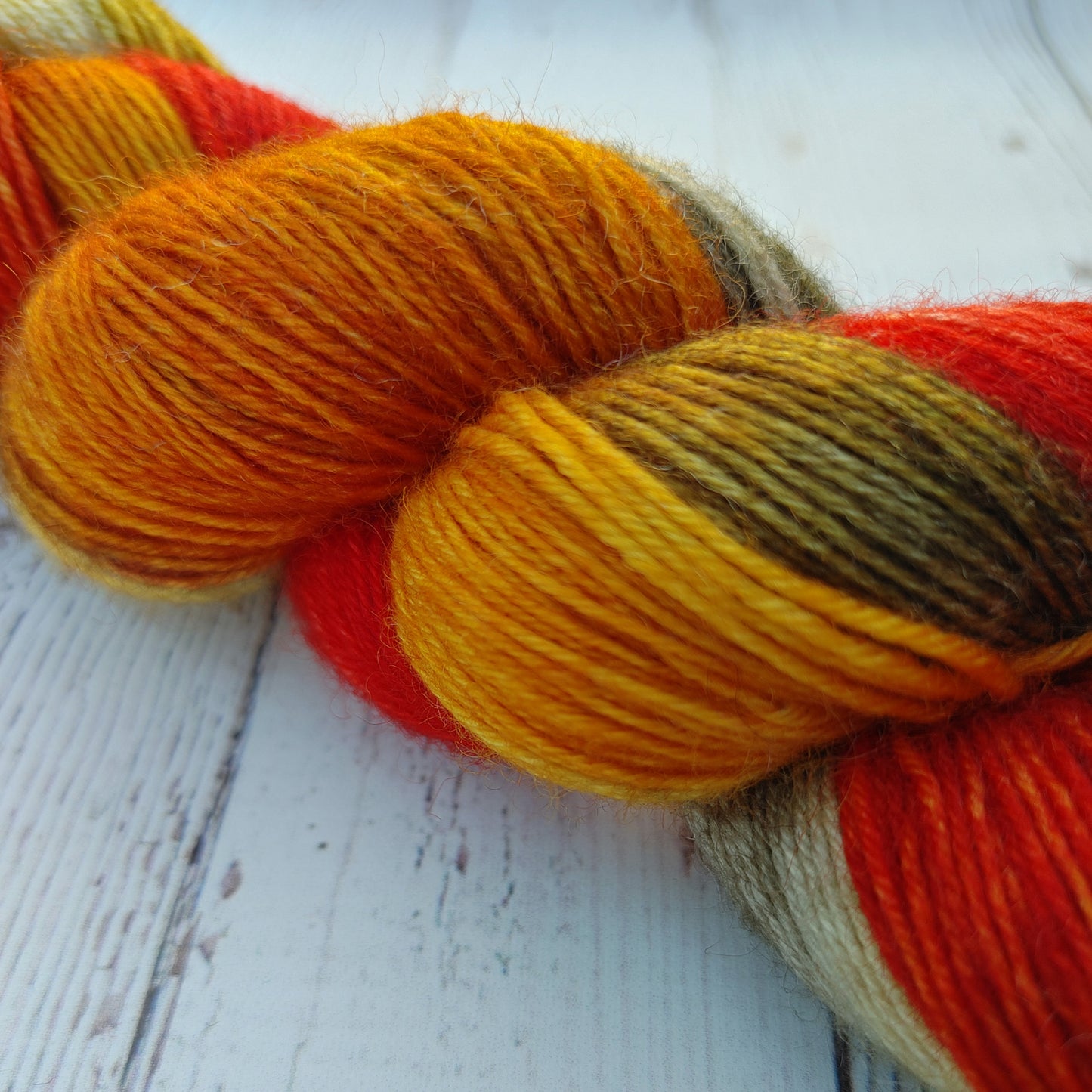 Crunchy Leaves - DYED TO ORDER - Pick Your Yarn Weight, Base, and Quantity