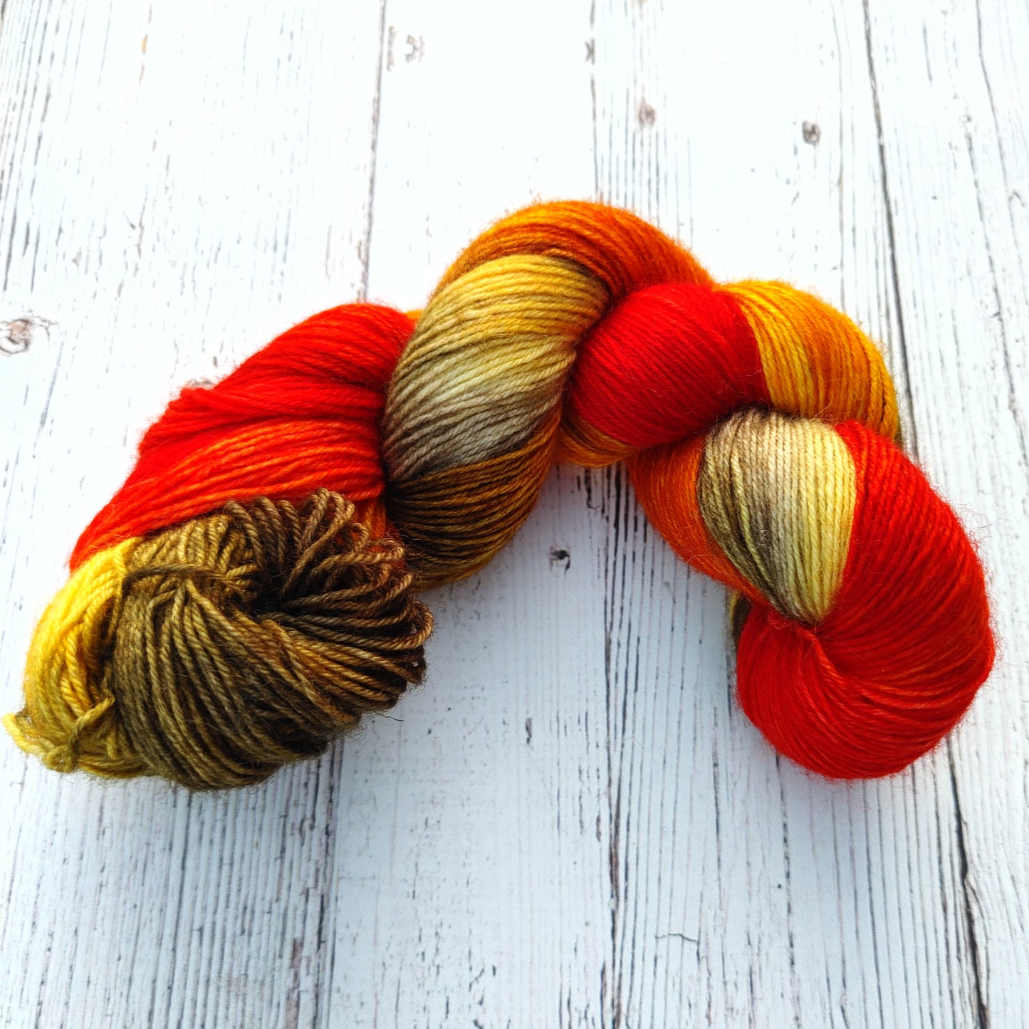 Crunchy Leaves - DYED TO ORDER - Pick Your Yarn Weight, Base, and Quantity