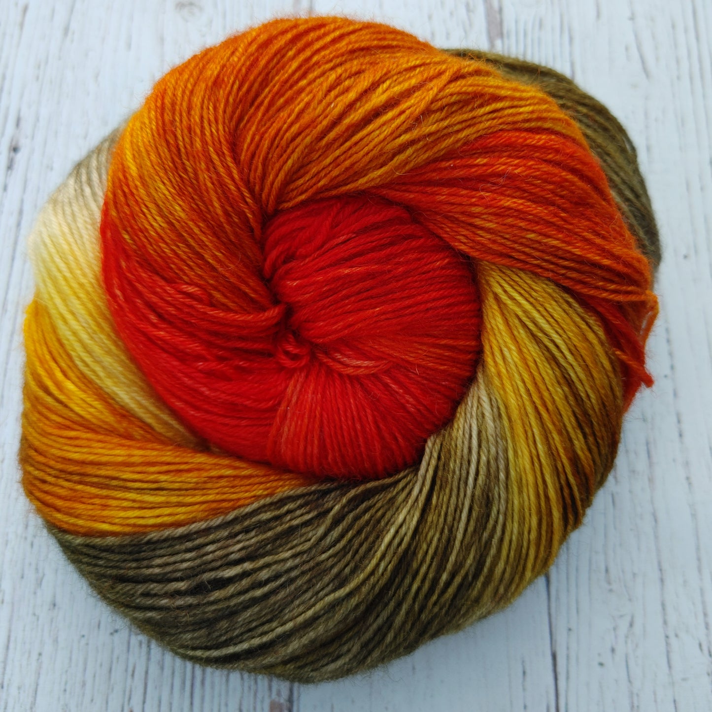 Crunchy Leaves - DYED TO ORDER - Pick Your Yarn Weight, Base, and Quantity