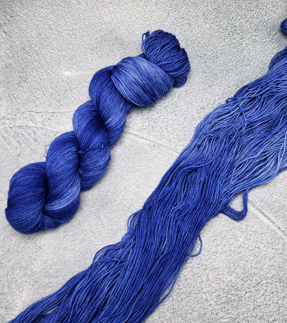 Distressed Delphinium - DYED TO ORDER - Pick Your Yarn Weight, Base, and Quantity