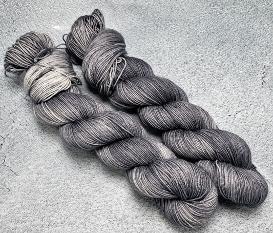 Distressed Gray - DYED TO ORDER - Pick Your Yarn Weight, Base, and Quantity