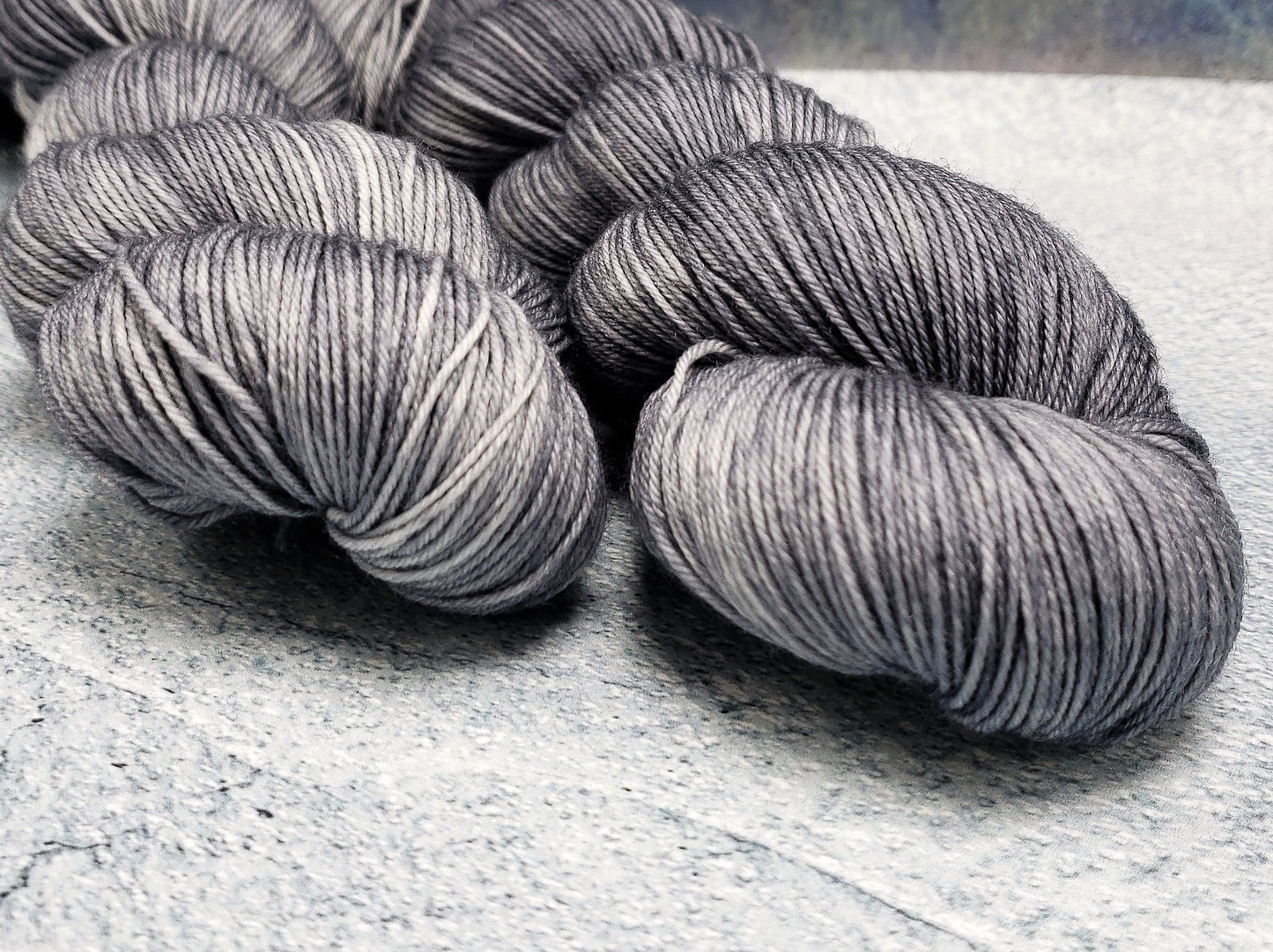 Distressed Gray - DYED TO ORDER - Pick Your Yarn Weight, Base, and Quantity