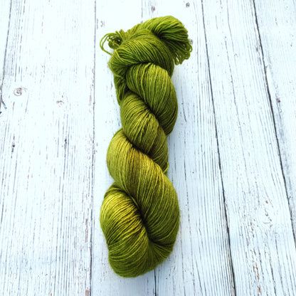 Forsythia Green - DYED TO ORDER - Pick Your Yarn Weight, Base, and Quantity