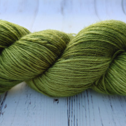 Forsythia Green - DYED TO ORDER - Pick Your Yarn Weight, Base, and Quantity