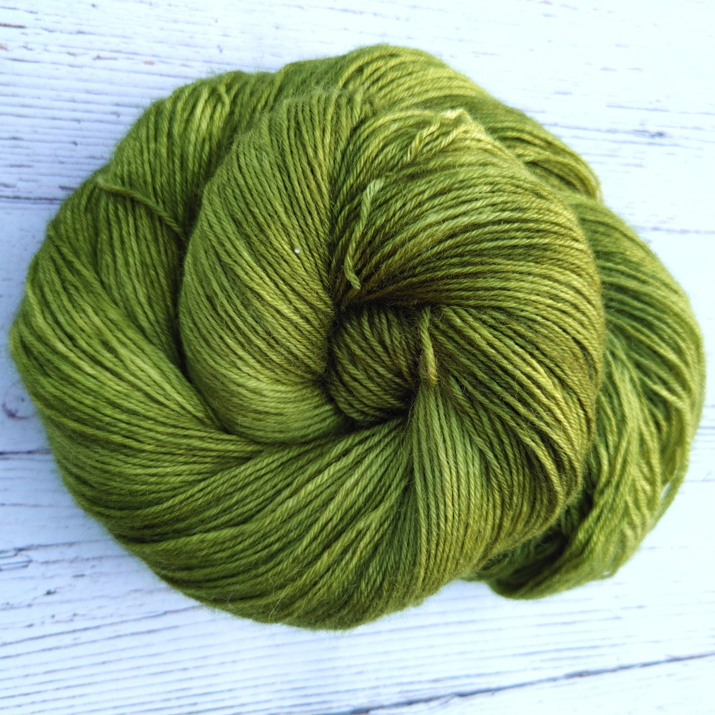 Forsythia Green - DYED TO ORDER - Pick Your Yarn Weight, Base, and Quantity