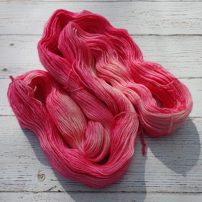 Hot Pink - DYED TO ORDER - Pick Your Yarn Weight, Base, and Quantity